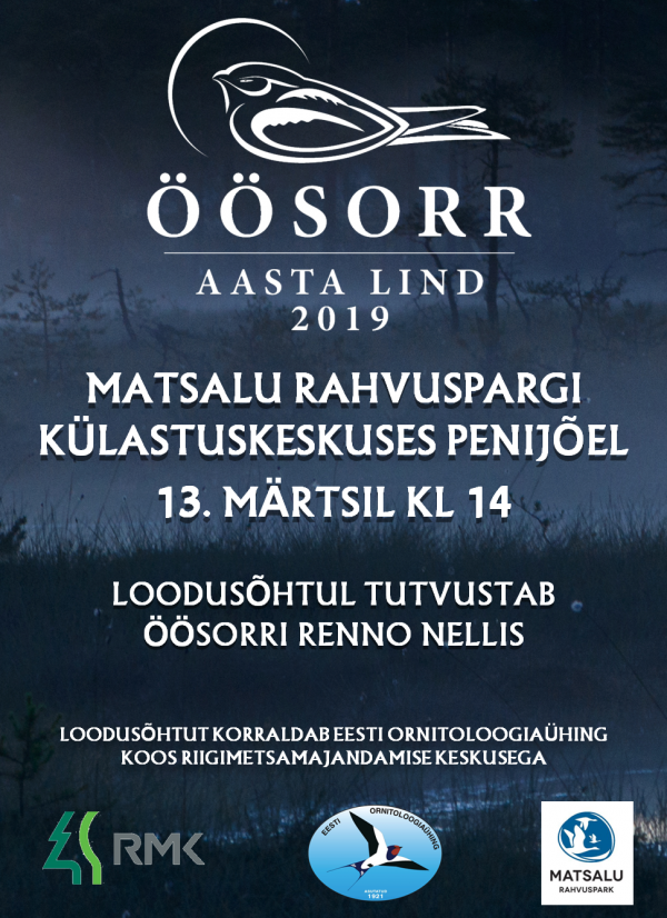 Linnuõhtu "Öösorr - aasta lind"