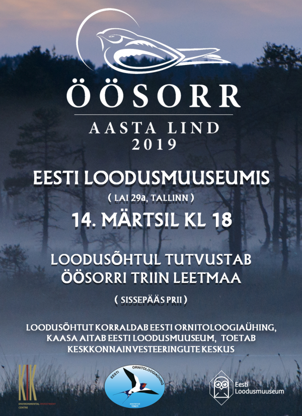 Linnuõhtu "Öösorr - aasta lind"